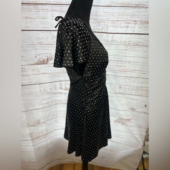 WeWoreWhat Black Rhinestone One Shoulder Sheath Dress - Picture 4 of 8